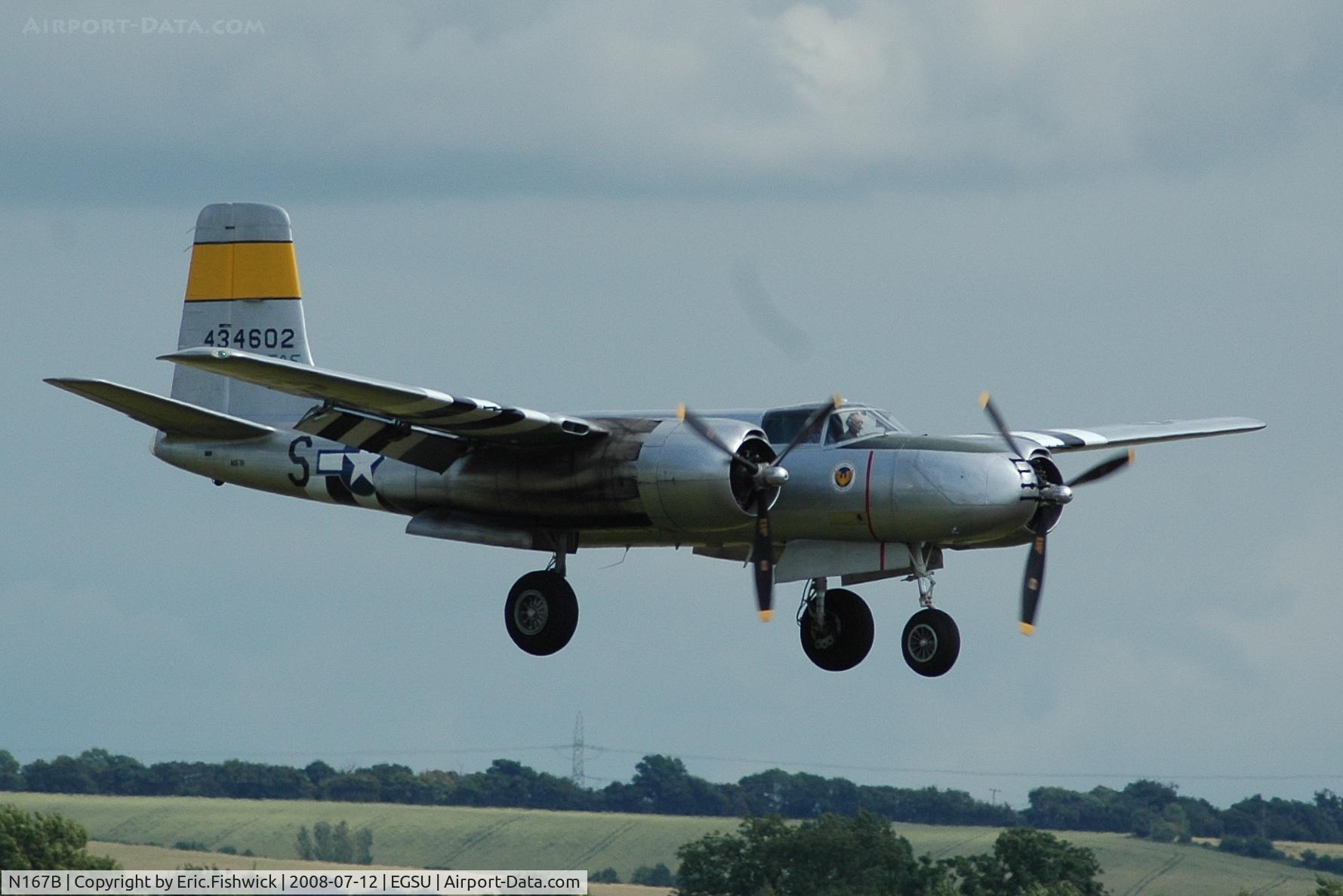 N167B, 1944 Douglas A-26B Invader C/N 27881, 4. The Invader at Duxford Flying Legends Air Show July 2008