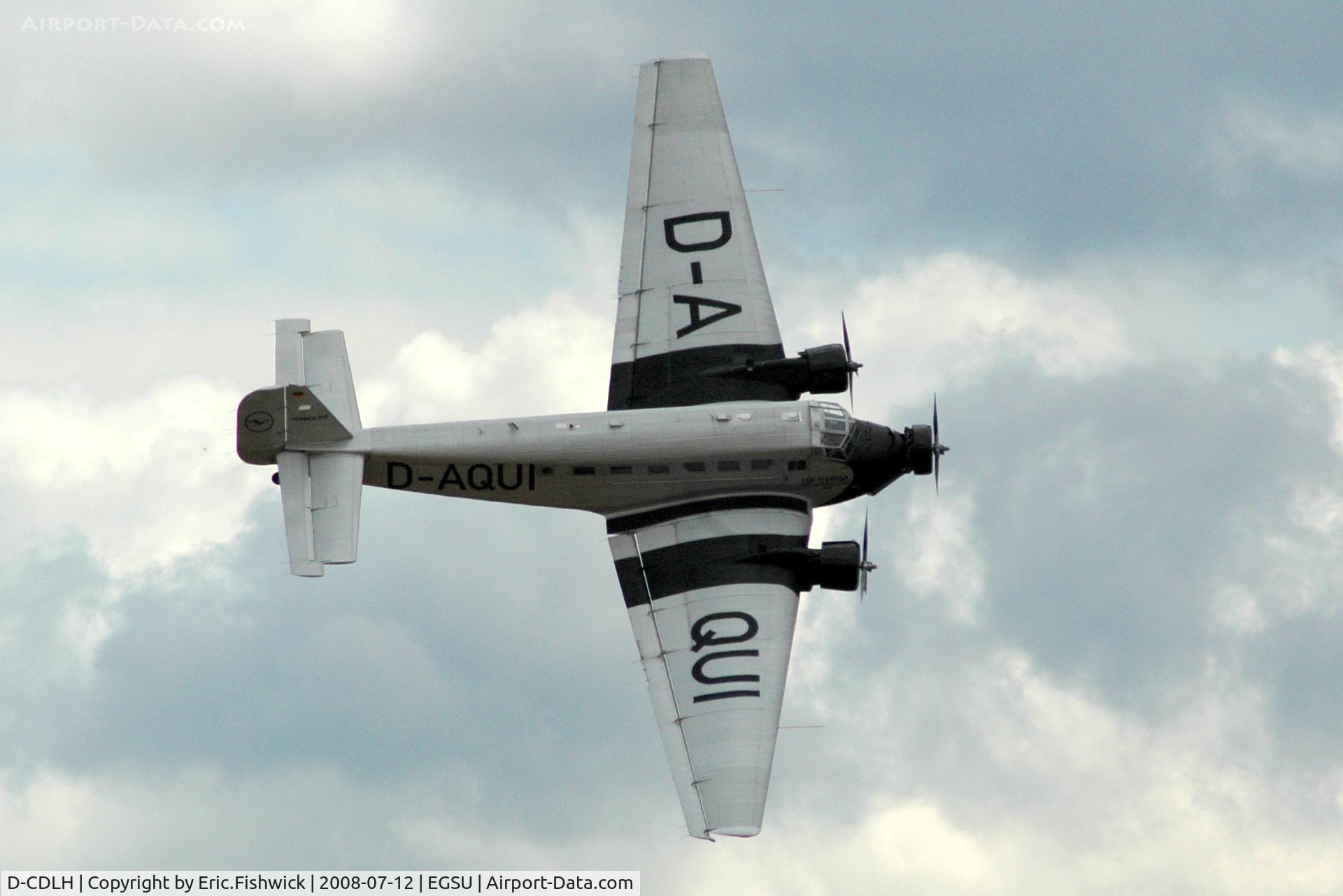 D-CDLH, 1936 Junkers Ju-52/3m C/N 130714, 42. D-CDLH at Duxford Flying Legends Air Show July 2008