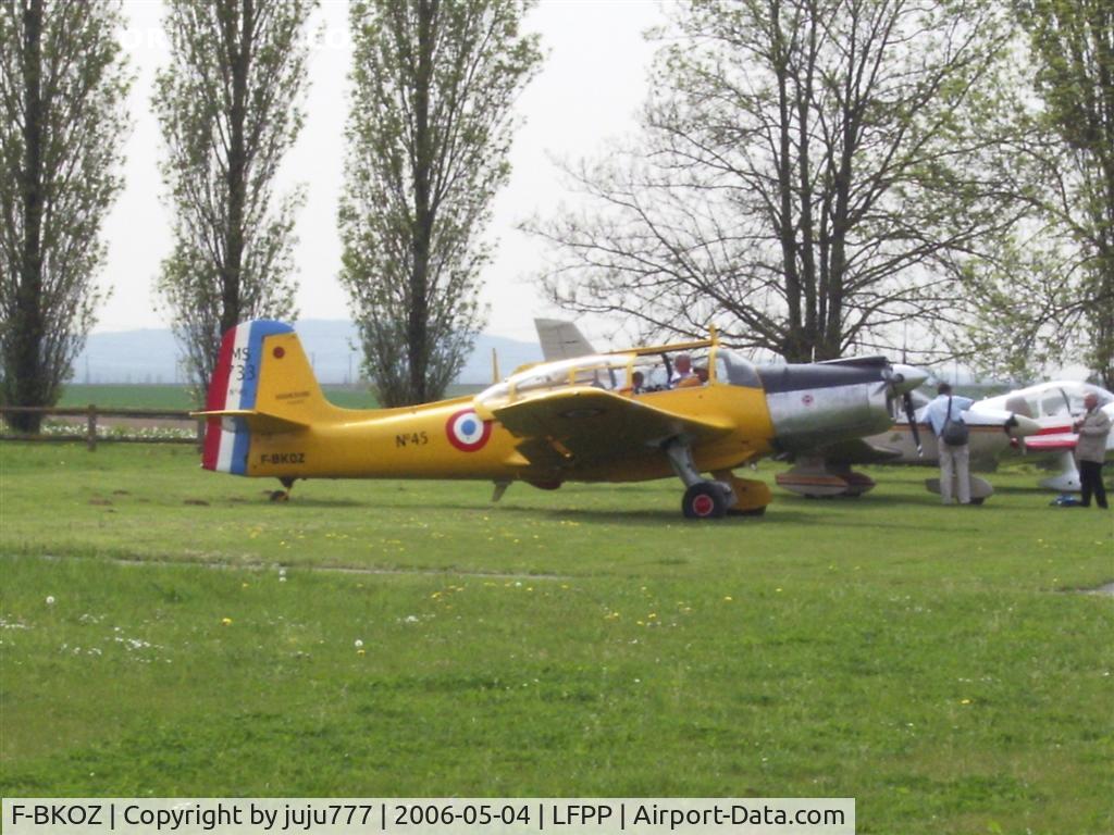 F-BKOZ, Morane-Saulnier MS-733 Alcyon C/N 45, at Plessis-Belleville