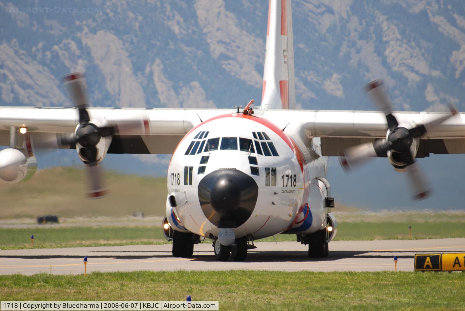1718, 1986 Lockheed C-130H Hercules C/N 382-5106, Taxi in after demonstration.