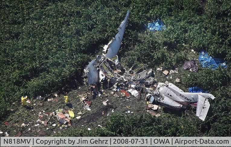 N818MV, 1990 British Aerospace BAe.125-800A C/N 258186, N818MV crashed July 31, 2008 in Owatonna, MN killing 8.
