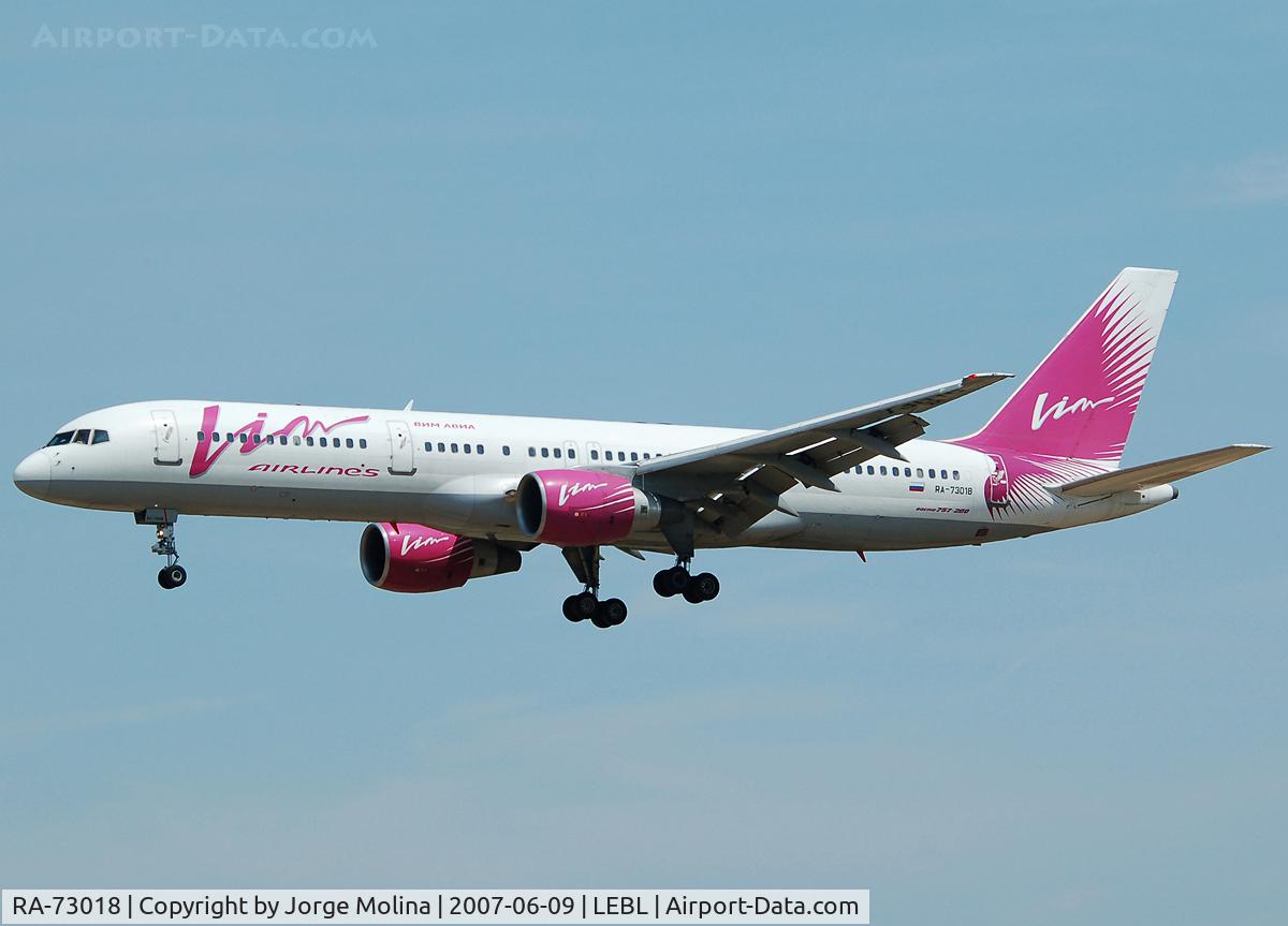 RA-73018, 1993 Boeing 757-230 C/N 26435, 