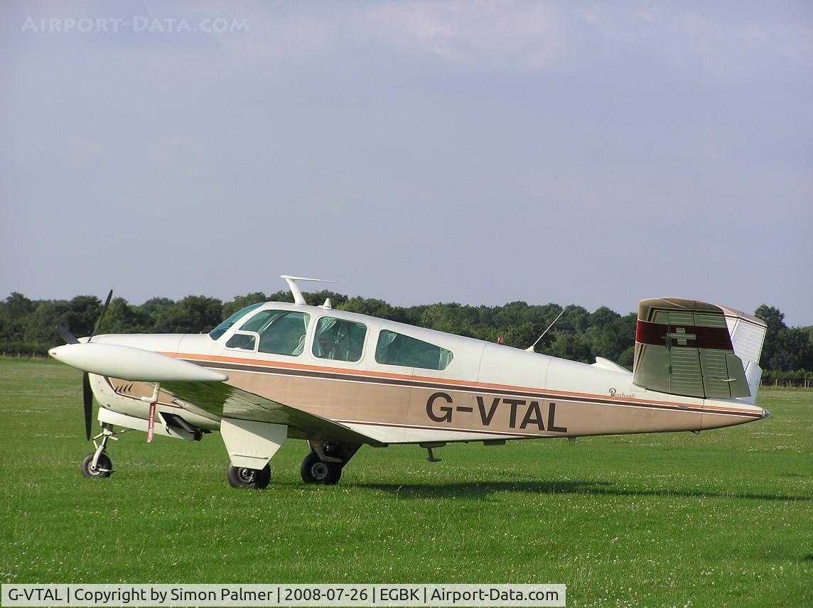 G-VTAL, 1965 Beech V35 Bonanza C/N D-7978, Beech Bonanza visiting Sywell