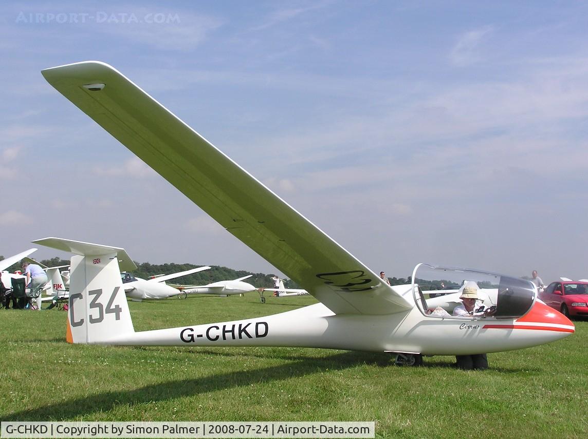 G-CHKD, 1975 Grob Standard Cirrus C/N 576G, Schempp-Hirth Standard Cirrus at Bicester