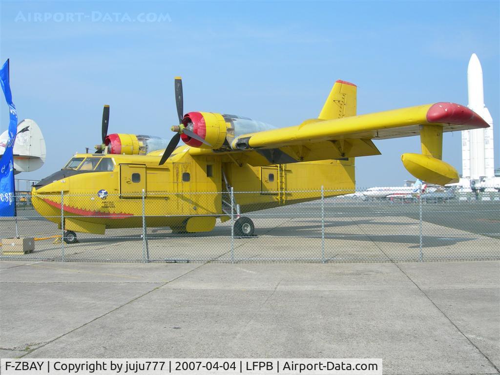 F-ZBAY, Canadair CL-215-I (CL-215-1A10) C/N 1023, on display at Le Bourget Muséum