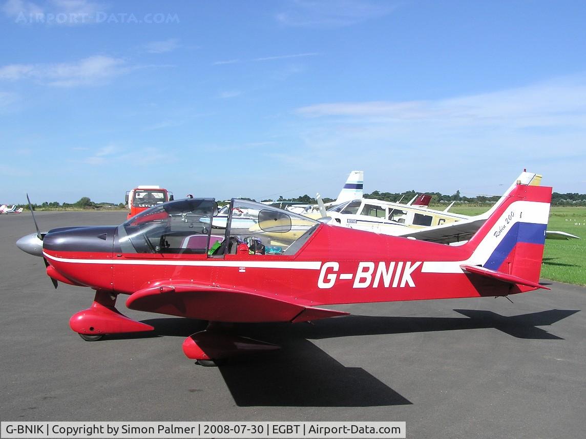 G-BNIK, 1974 Robin HR-200-120B C/N 43, Robin HR200, regular visitor at Turweston