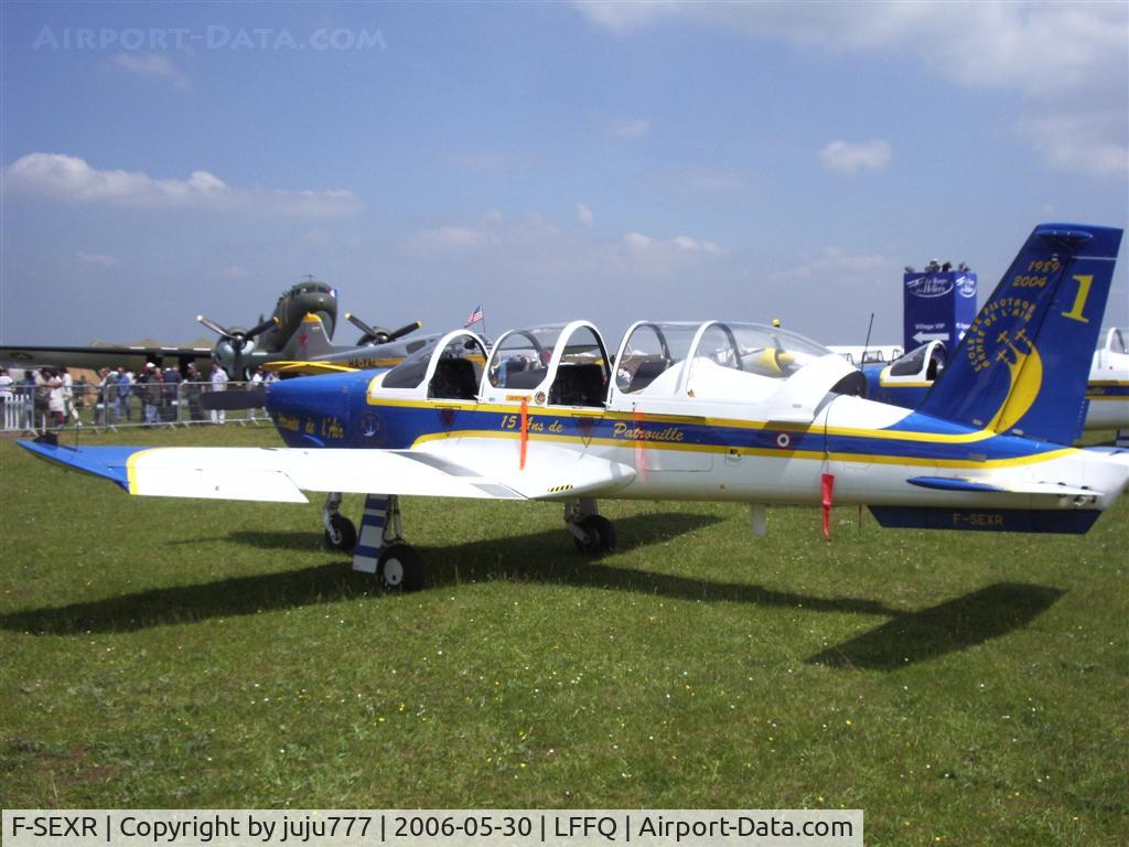 F-SEXR, Socata TB-30 Epsilon C/N 101, on display at Cerny La Ferté-Alais