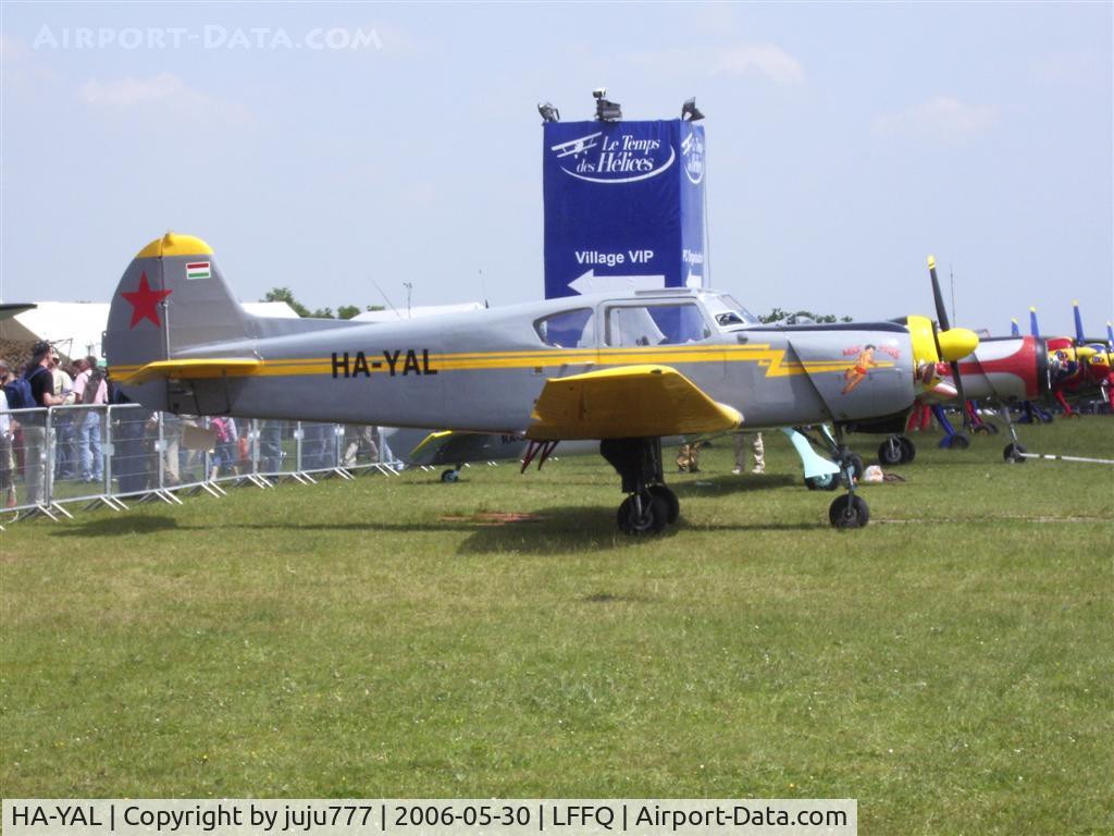 HA-YAL, Yakovlev Yak-18T C/N 7201513, on display at Cerny La Ferté-Alais