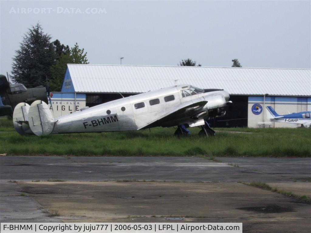 F-BHMM, 1951 Beech C-45G Expeditor C/N AF-465, on display at Logne
