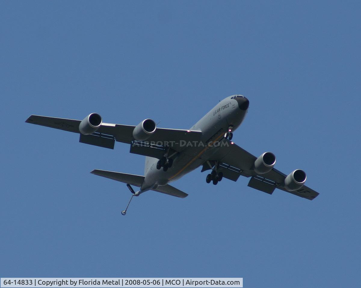 64-14833, 1964 Boeing KC-135A Stratotanker C/N 18773, KC-135 landing at Orlando