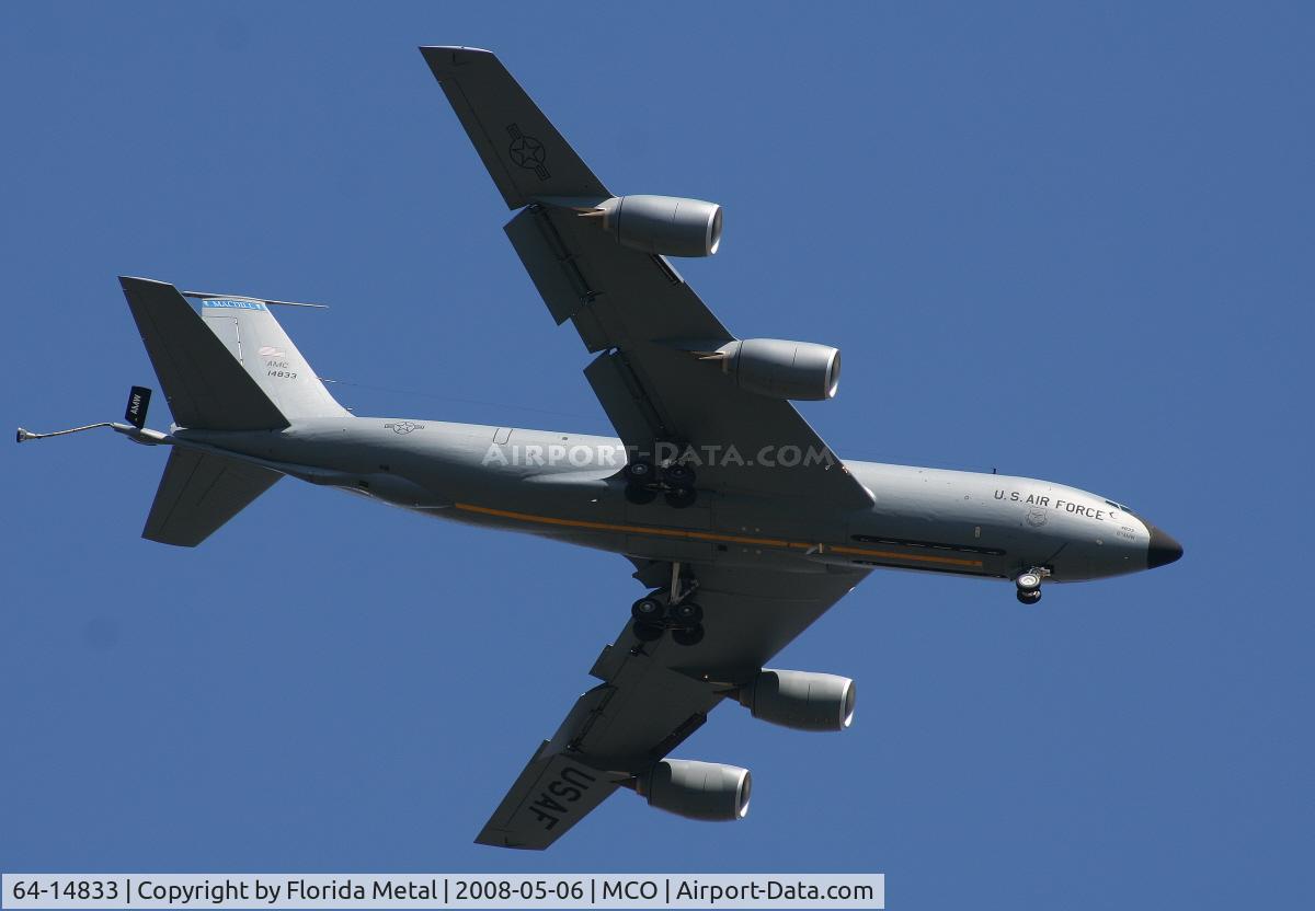 64-14833, 1964 Boeing KC-135A Stratotanker C/N 18773, KC-135 landing at Orlando