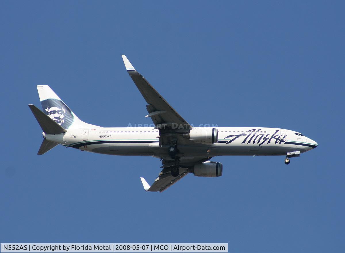 N552AS, 2006 Boeing 737-890 C/N 34595, Alaska Air 737-800 arriving from SEA