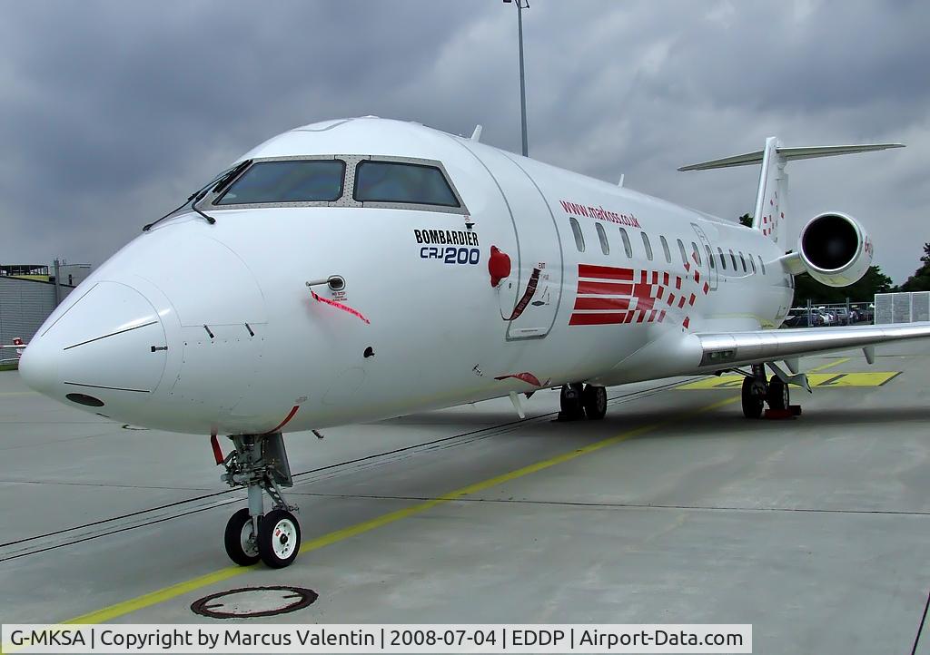 G-MKSA, 1998 Bombardier CRJ-200LR (CL-600-2B19) C/N 7283, nice visit in leipzig (germany-eddp)