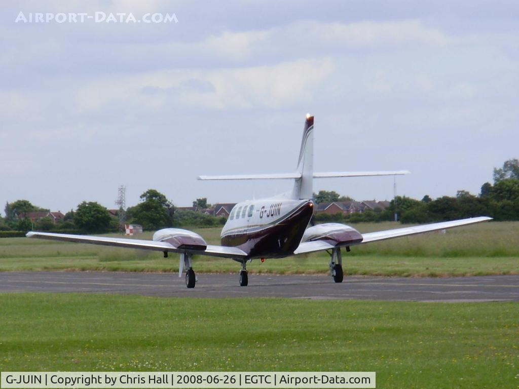 G-JUIN, 1982 Cessna T303 Crusader C/N T30300014, cn T303-00014. previous reg. OO-PEN