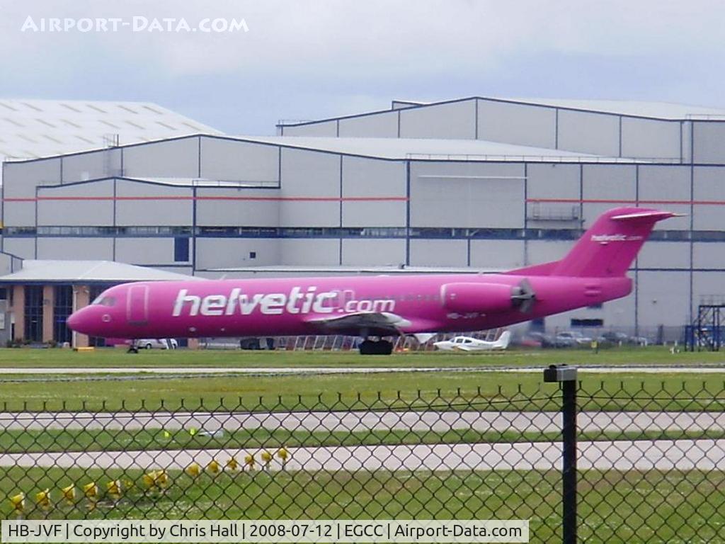 HB-JVF, 1993 Fokker 100 (F-28-0100) C/N 11466, Helvetic Airlines