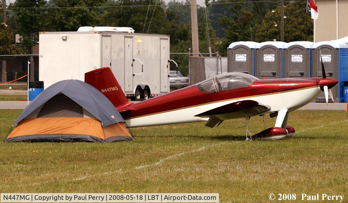 N447MG, 2007 Vans RV-6 C/N 25818, Camping out at the Fly-In