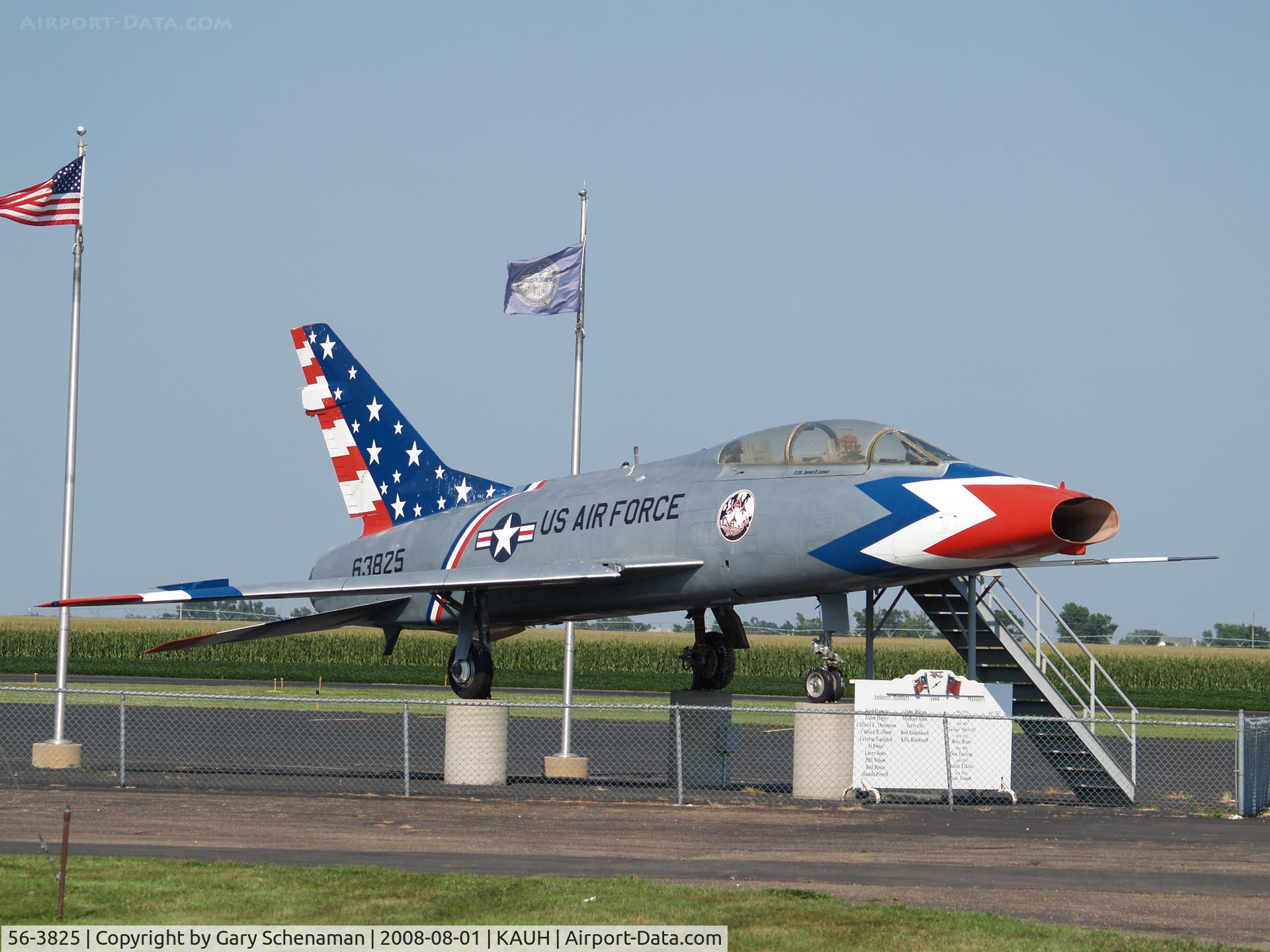 56-3825, 1956 North American F-100F Super Sabre C/N 243-101, F-100 SUPER SABRE AT AURORA