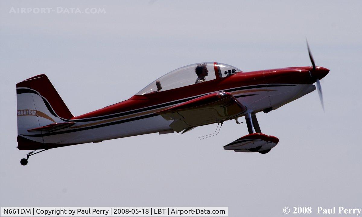 N661DM, 2005 Vans RV-8 C/N 82139, Climbing out of Lumberton