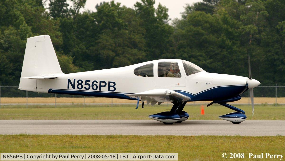 N856PB, 2008 Vans RV-10 C/N 40186, Taxiing out