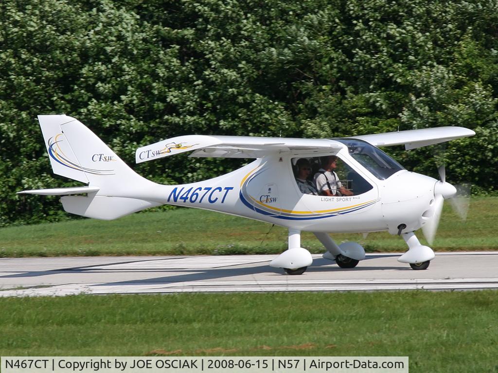 N467CT, 2007 Flight Design CTSW C/N 07-04-14, Laeving N57