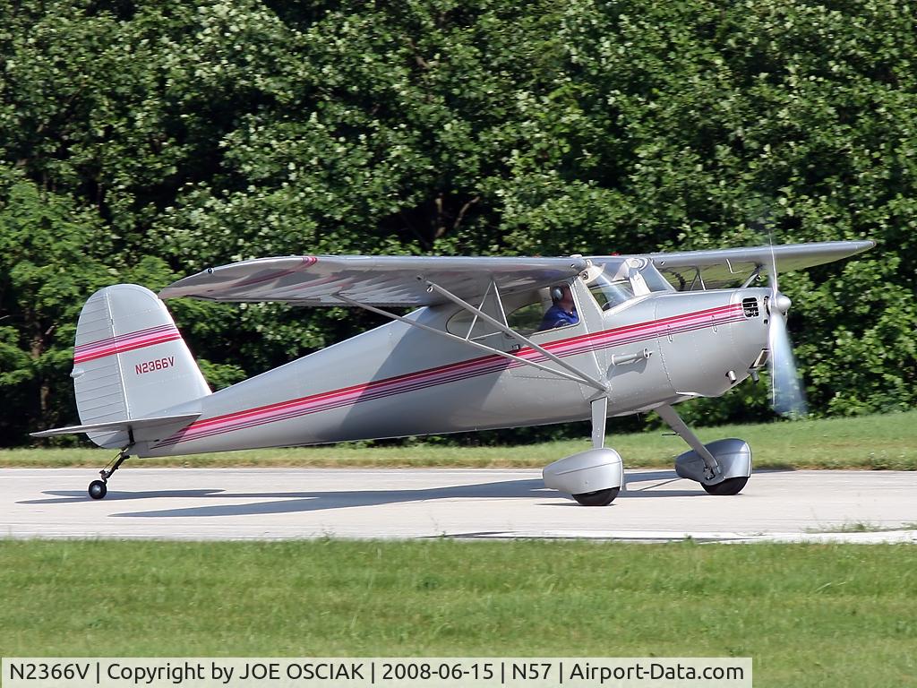 N2366V, 1948 Cessna 140 C/N 14602, Leaving New Garden