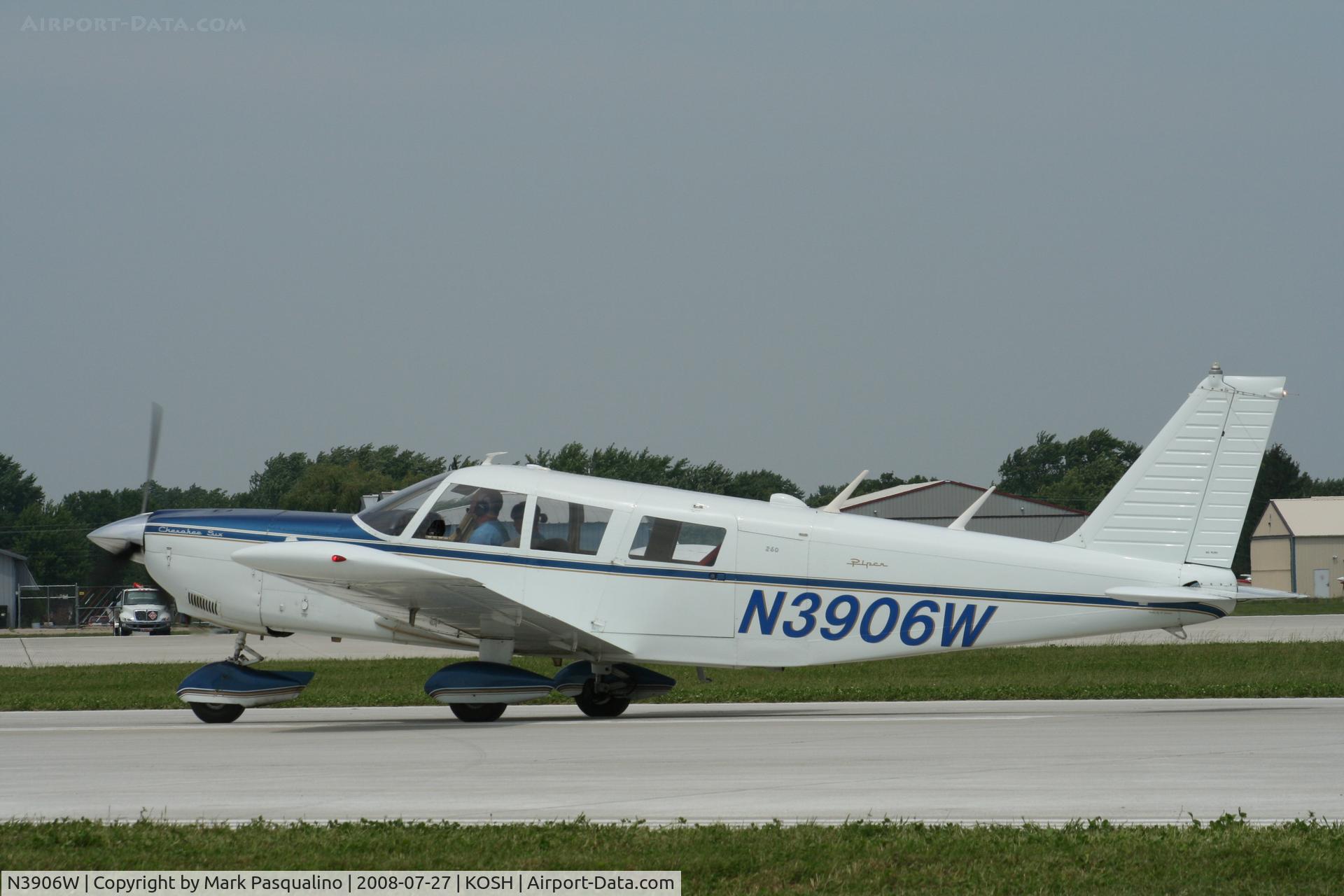 N3906W, 1966 Piper PA-32-260 Cherokee Six C/N 32-852, Piper PA-32-260