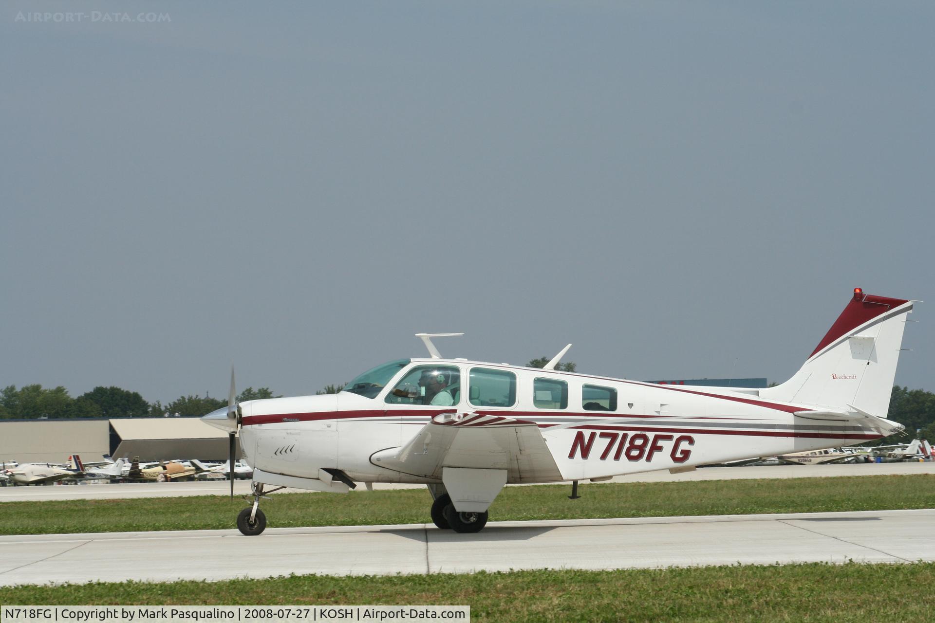 N718FG, 1976 Beech A36 Bonanza 36 C/N E858, Beech A36