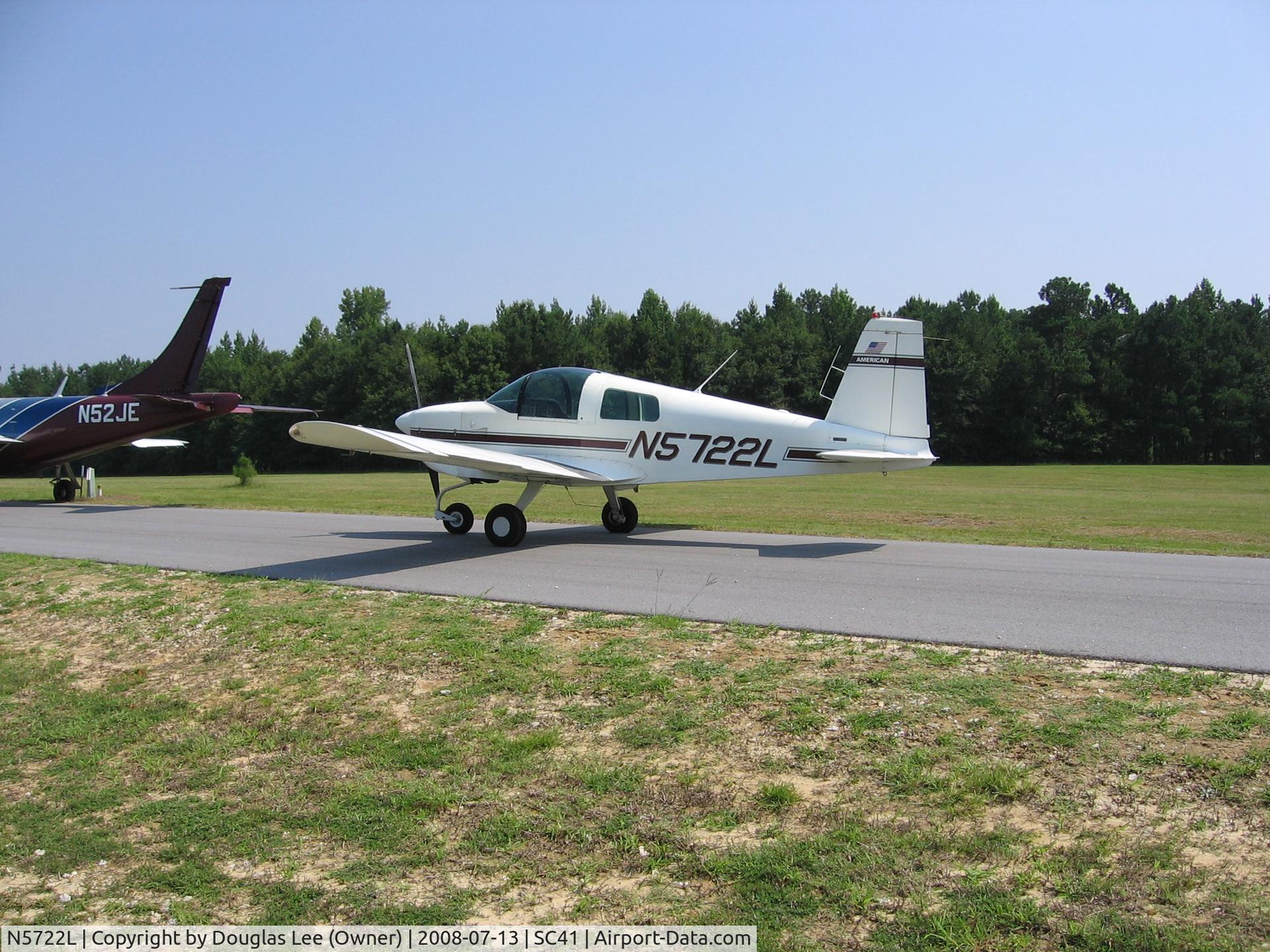 N5722L, 1972 American AA-1B Yankee C/N AA1B-0022, Parked at SC Breakfast club meeting