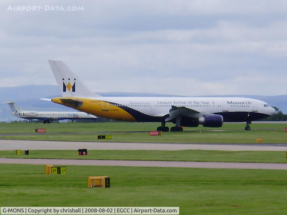 G-MONS, 1989 Airbus A300B4-605R C/N 556, Monarch Airlines