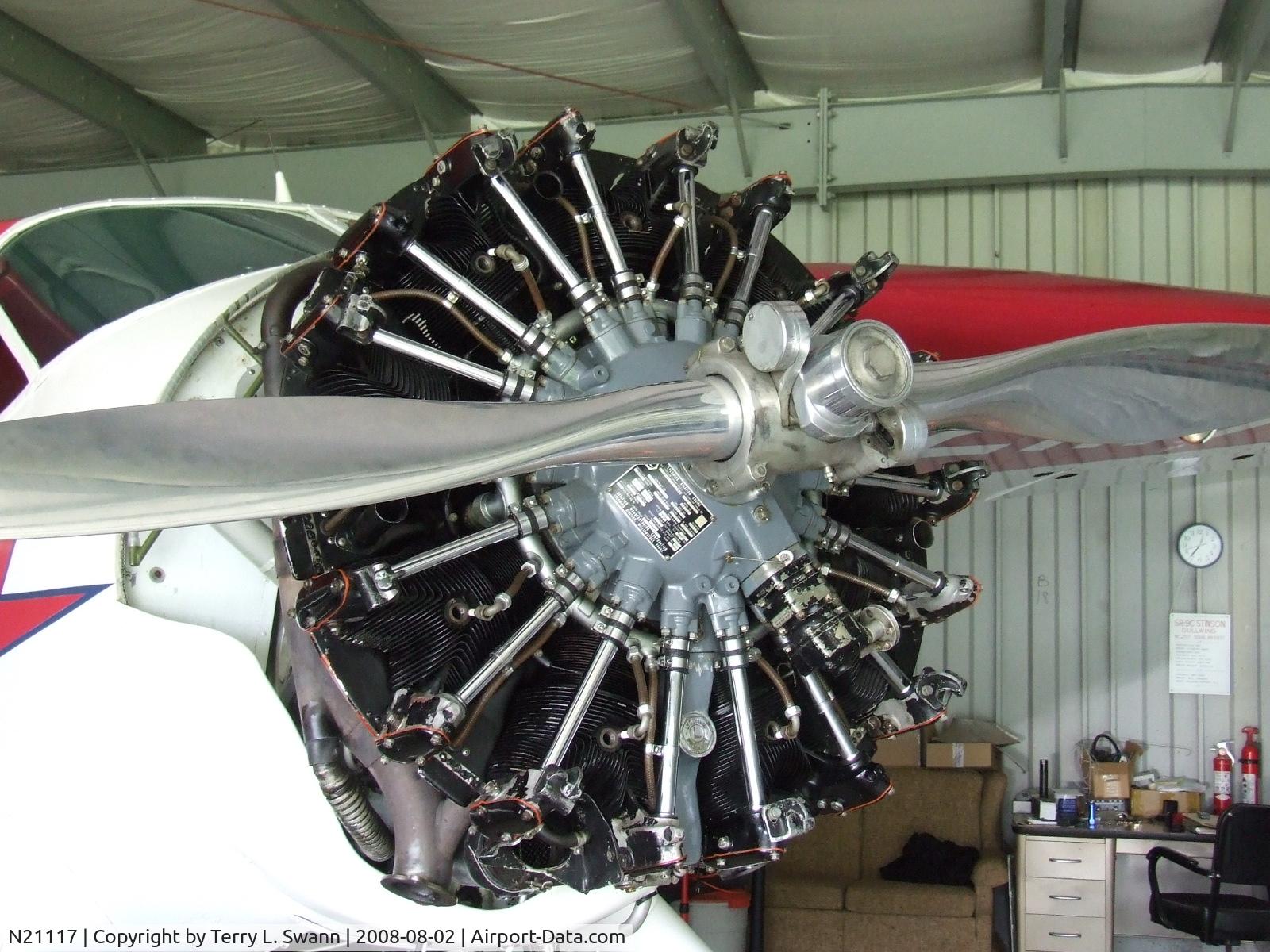 N21117, 1939 Stinson SR-9C Reliant C/N 5371, Just passed annual inspection.