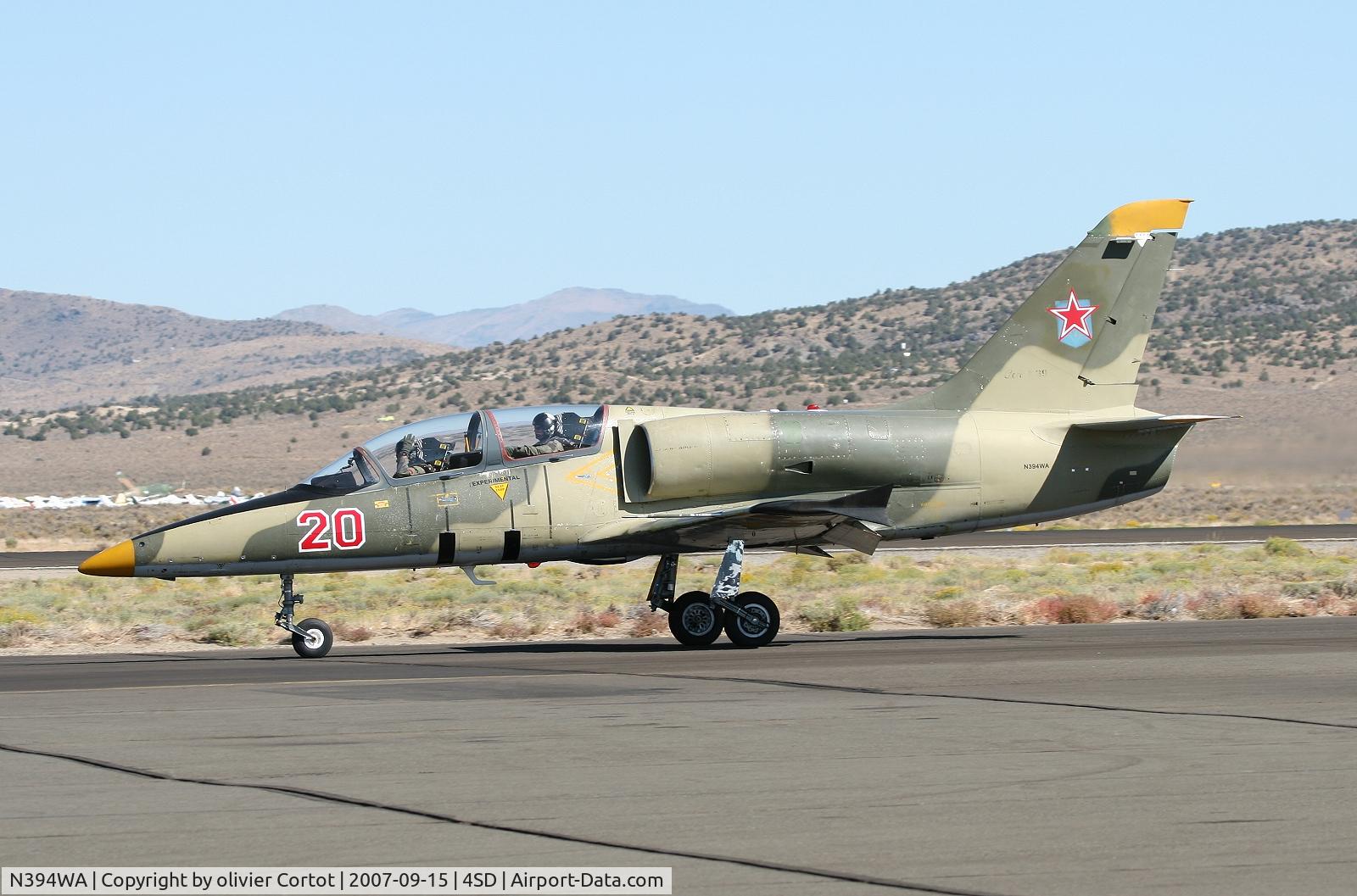 N394WA, 1985 Aero L-39C Albatros C/N 533237, taxiing at Reno air Races 2007