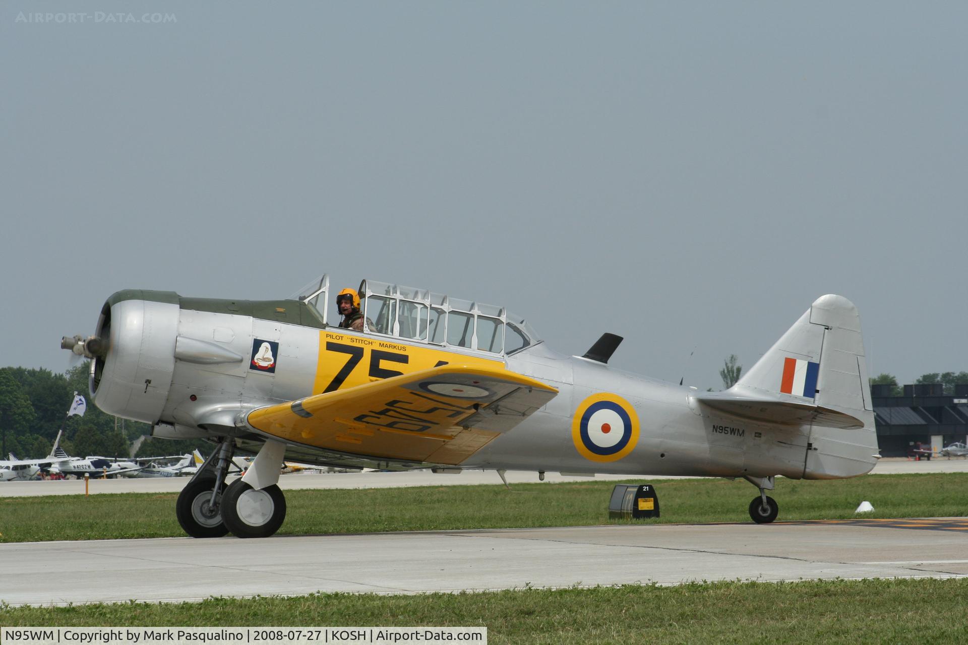 N95WM, 1943 North American AT-6D Texan C/N 8815597, North American AT-6D