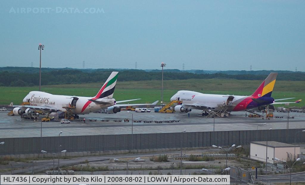 HL7436, 2002 Boeing 747-48EF (SCD) C/N 29170, Asiana Airlines Cargo+Emirates Cargo