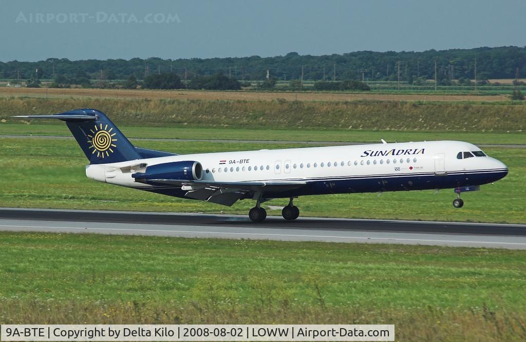 9A-BTE, 1992 Fokker 100 (F-28-0100) C/N 11416, SUNADRIA