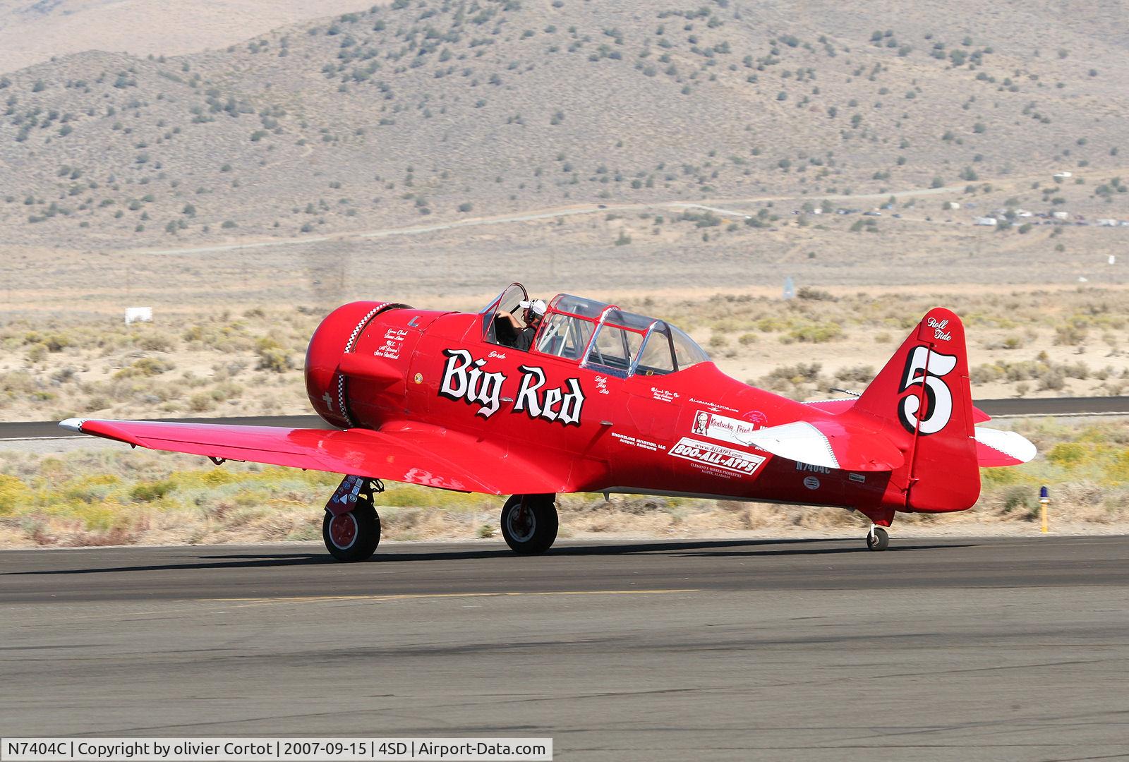 N7404C, 1943 North American SNJ-4 Texan C/N 88-14124, taken at Reno air races