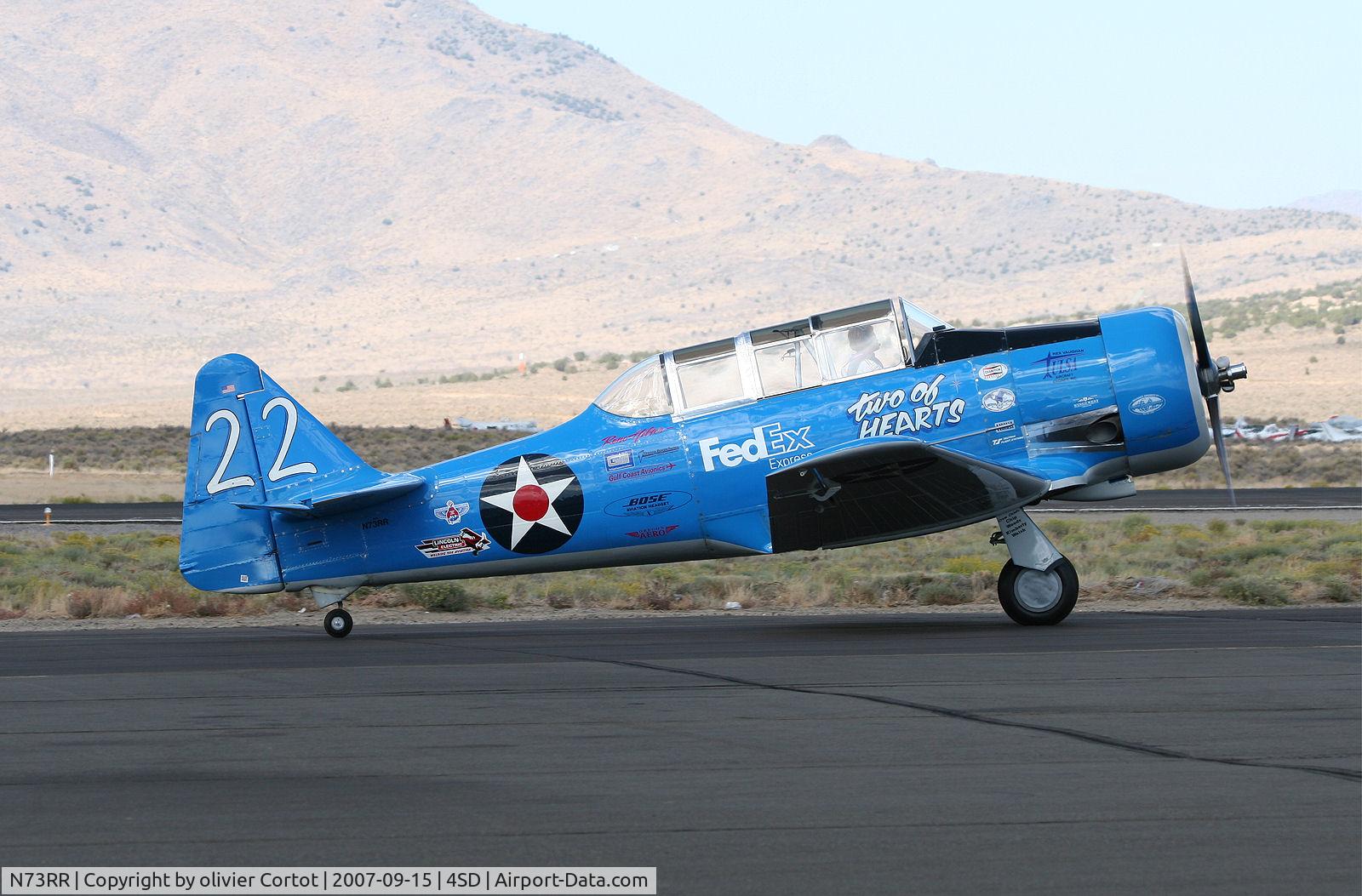N73RR, 1959 North American SNJ-6 Texan C/N 121-43086, Reno air races 2007