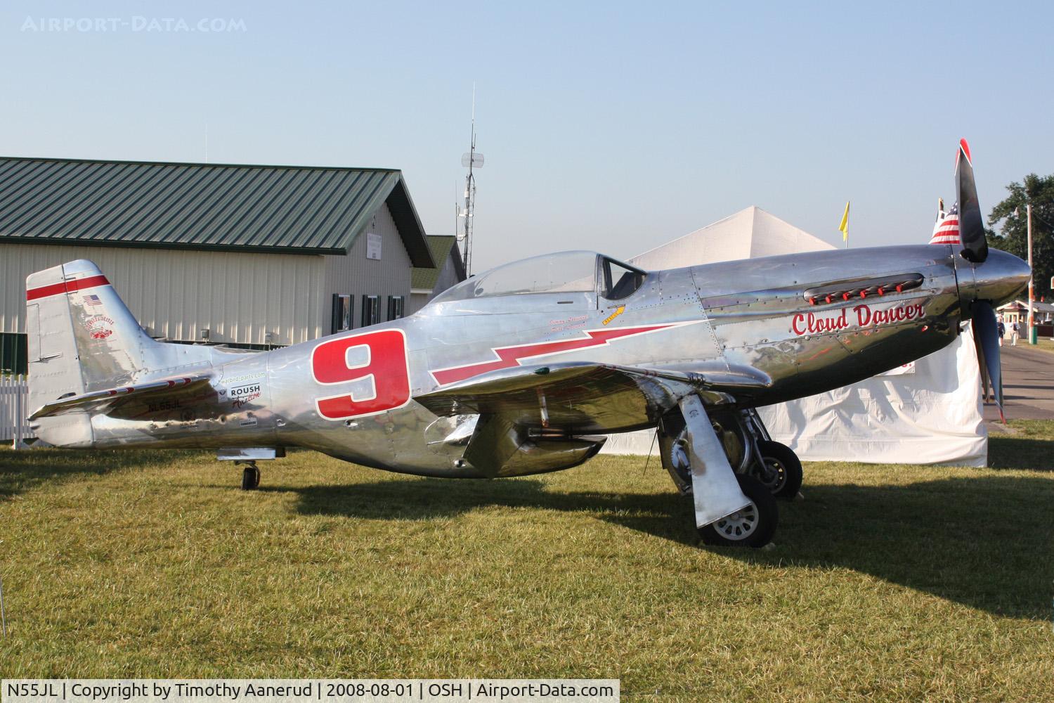 N55JL, 1944 North American F-51D Mustang C/N 124-44471, EAA AirVenture 2008