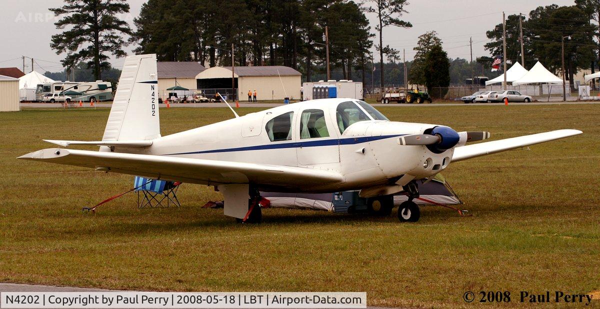 N4202, 1955 Mooney M20 C/N 1004, Sitting pretty