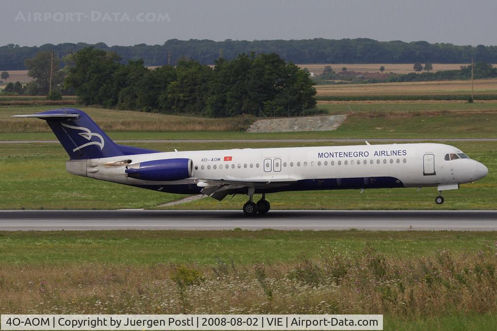 4O-AOM, 1990 Fokker 100 (F-28-0100) C/N 11321, Montenegro Airlines Fokker F-100