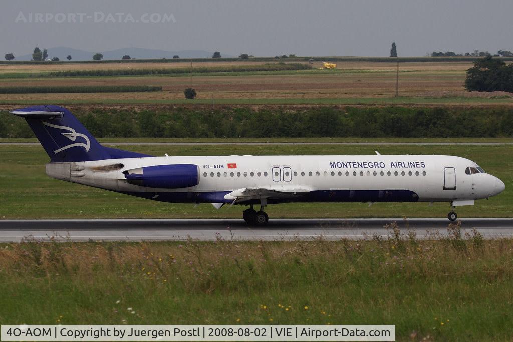 4O-AOM, 1990 Fokker 100 (F-28-0100) C/N 11321, Montenegro Airlines Fokker F-100
