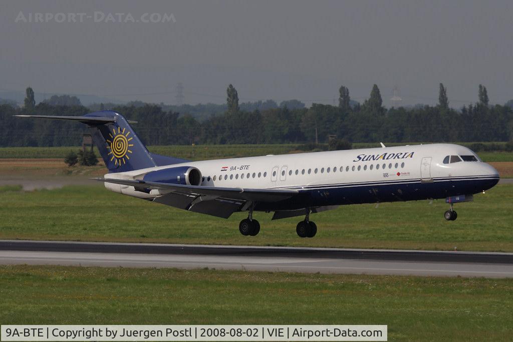 9A-BTE, 1992 Fokker 100 (F-28-0100) C/N 11416, 1992 Fokker F-100 / F28-100