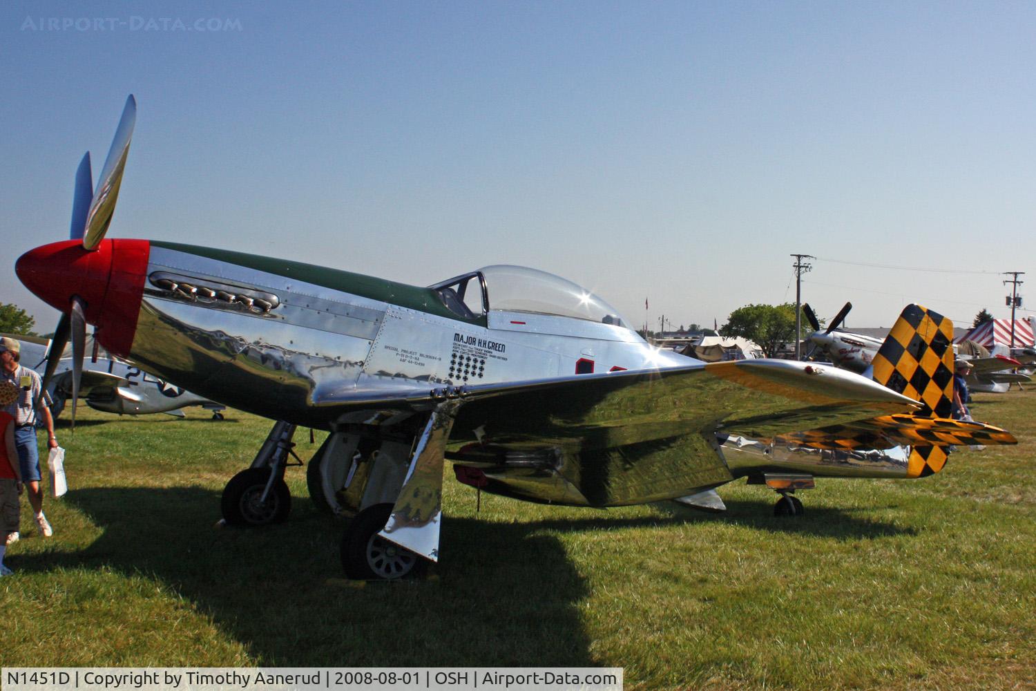 N1451D, 1944 North American P-51D Mustang C/N 44-74446A, EAA AirVenture 2008