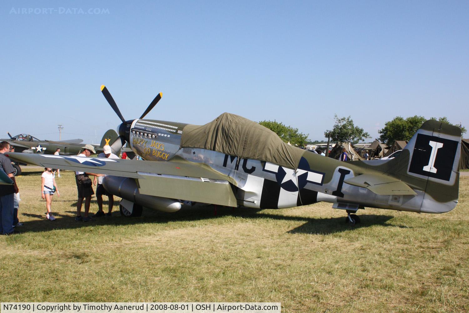 N74190, 1944 North American F-51D Mustang C/N 44-75452, EAA AirVenture 2008