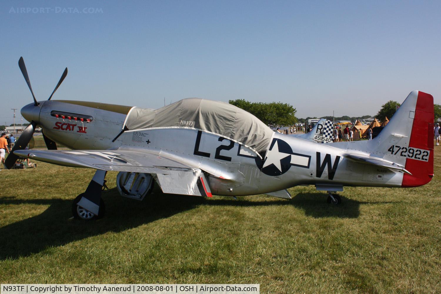 N93TF, 1944 North American TF-51D Mustang C/N 122-39381, EAA AirVenture 2008