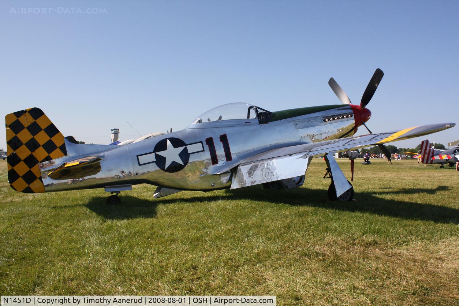 N1451D, 1944 North American P-51D Mustang C/N 44-74446A, EAA AirVenture 2008
