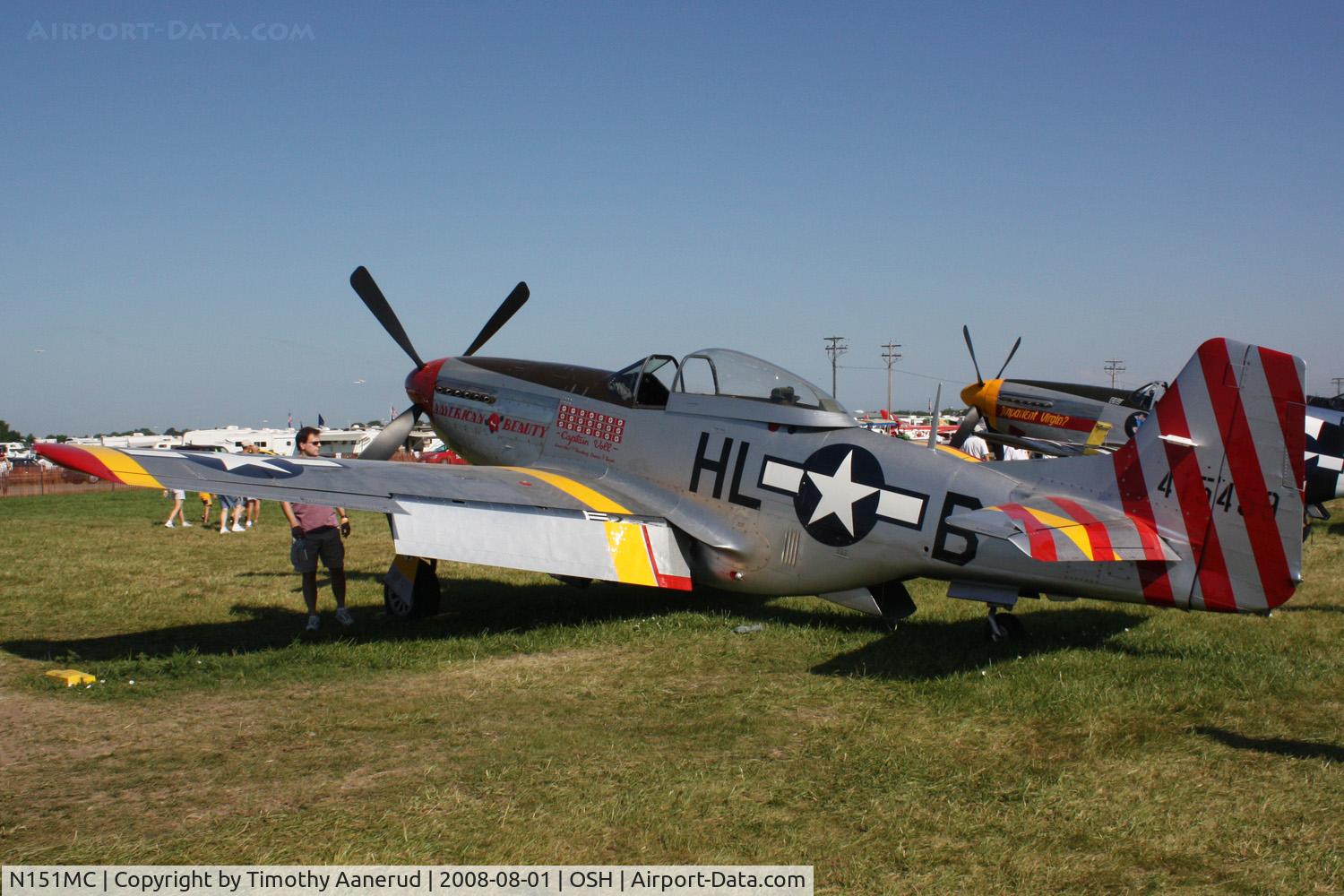 N151MC, 1968 North American F-51D Mustang Mustang C/N AF6722581, EAA AirVenture 2008, Preservation Award