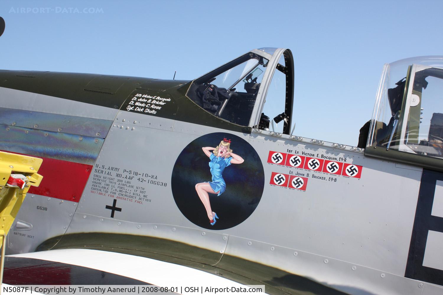 N5087F, 1943 North American P-51B Mustang C/N 104-25440, EAA AirVenture 2008