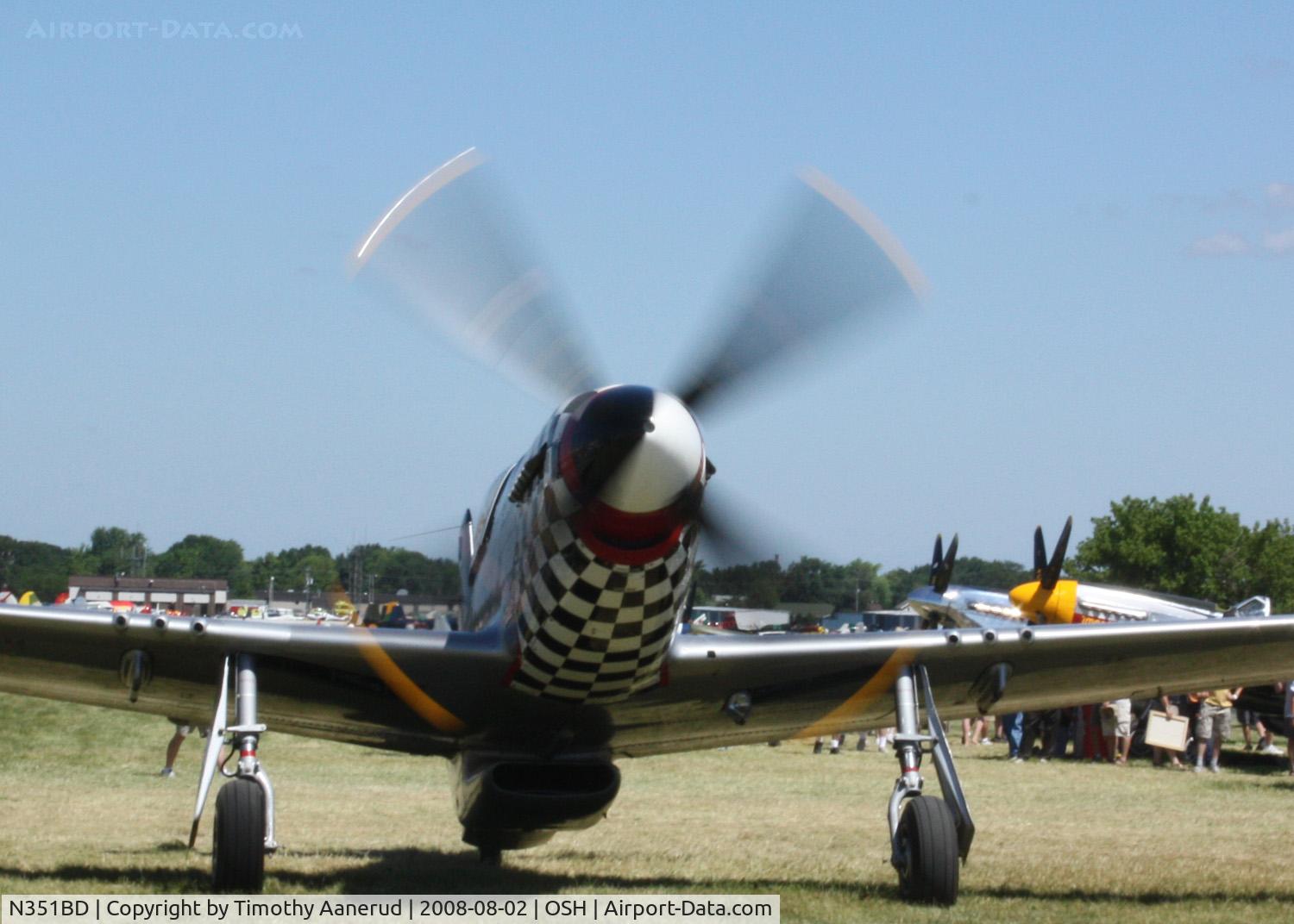N351BD, 1944 North American F-51D Mustang C/N 44-85634, EAA AirVenture 2008