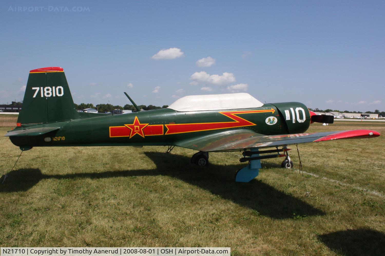 N21710, 1969 Nanchang CJ-6A C/N 2532059, EAA AirVenture 2008