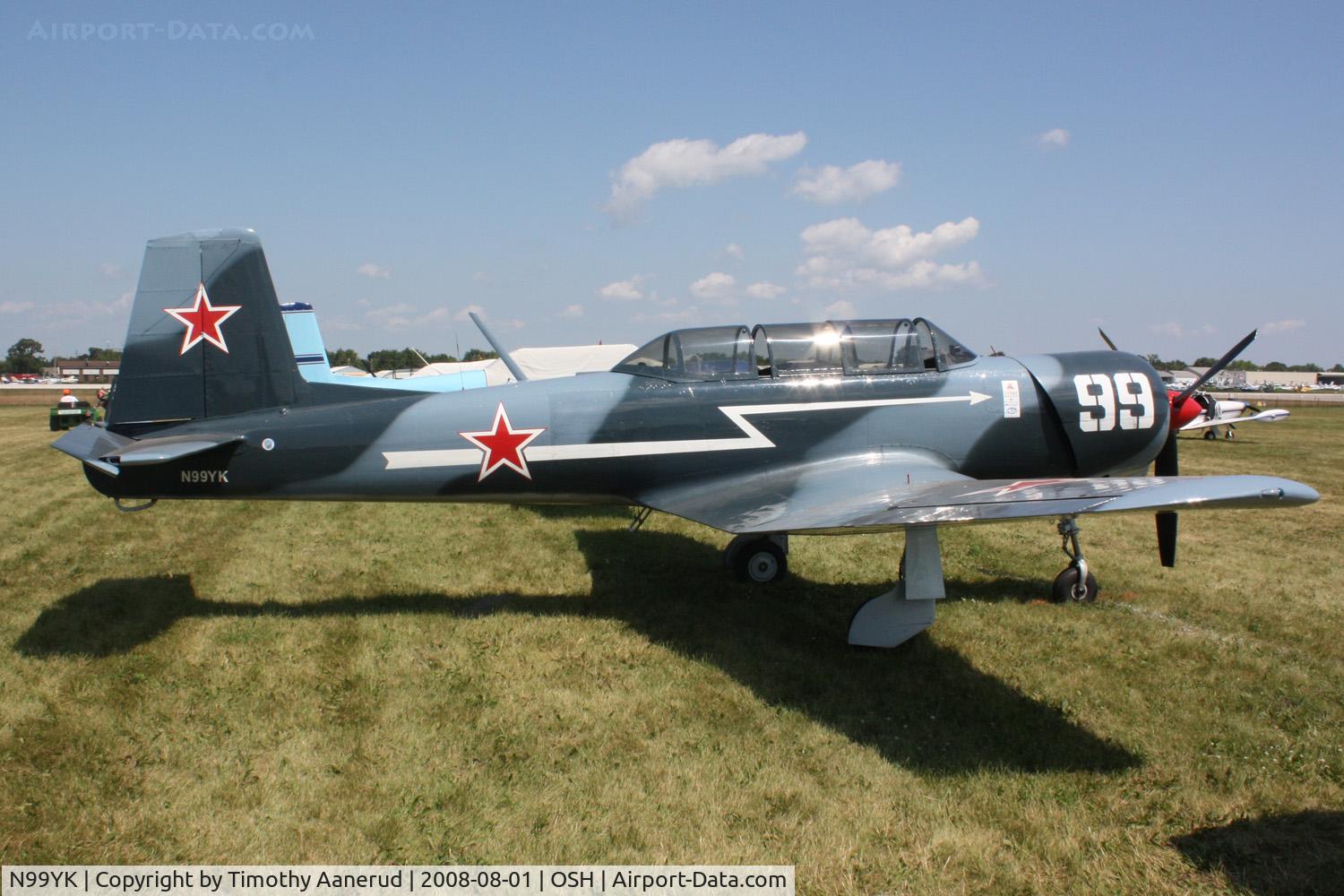 N99YK, 1965 Nanchang CJ-6 C/N 1332010, EAA AirVenture 2008